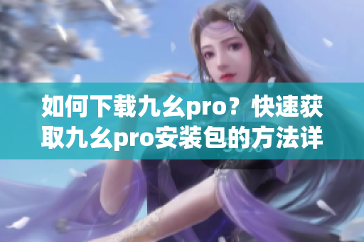 如何下載九幺pro？快速獲取九幺pro安裝包的方法詳解(1)