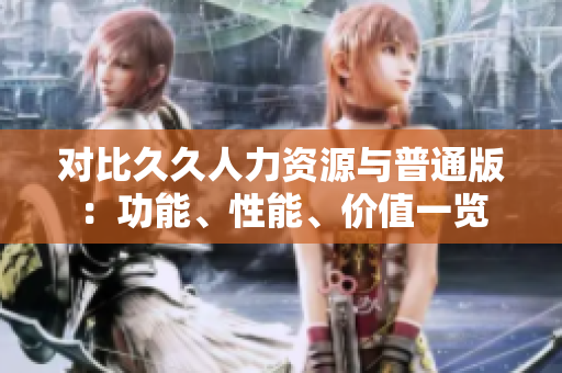 對(duì)比久久人力資源與普通版：功能、性能、價(jià)值一覽