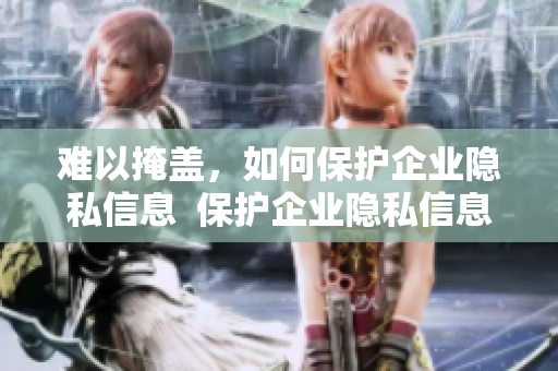 難以掩蓋，如何保護(hù)企業(yè)隱私信息  保護(hù)企業(yè)隱私信息的策略和方法