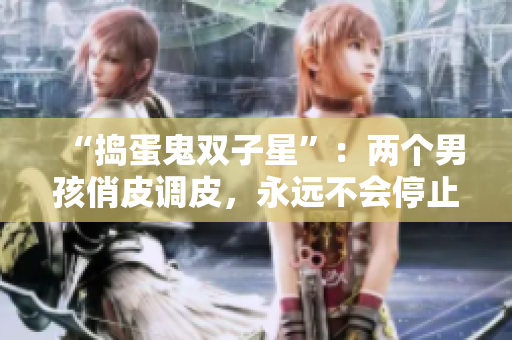 “搗蛋鬼雙子星”：兩個(gè)男孩俏皮調(diào)皮，永遠(yuǎn)不會(huì)停止他們的搗蛋戰(zhàn)斗