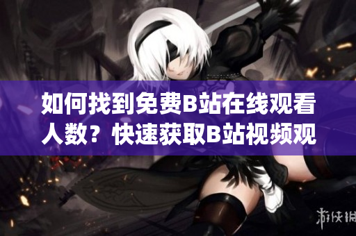如何找到免費(fèi)B站在線觀看人數(shù)？快速獲取B站視頻觀看人數(shù)的方法分享(1)