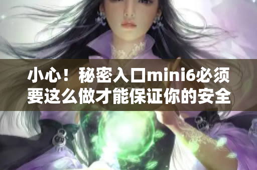 小心！秘密入口mini6必須要這么做才能保證你的安全
