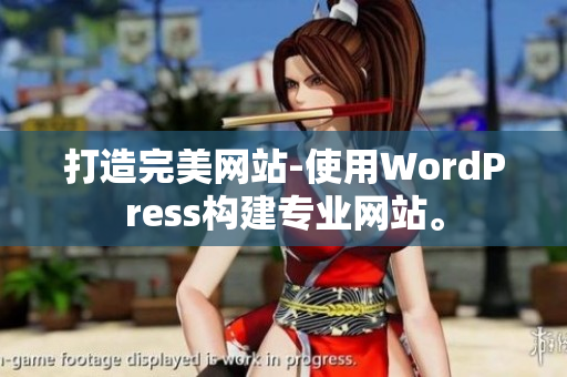 打造完美網(wǎng)站-使用WordPress構建專業(yè)網(wǎng)站。