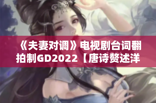 《夫妻對(duì)調(diào)》電視劇臺(tái)詞翻拍制GD2022【唐詩贅述洋戲】