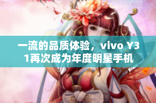一流的品質(zhì)體驗(yàn)，vivo Y31再次成為年度明星手機(jī)