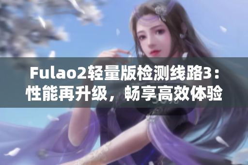 Fulao2輕量版檢測線路3：性能再升級，暢享高效體驗