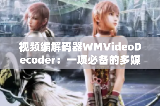 視頻編解碼器WMVideoDecoder：一項必備的多媒體工具
