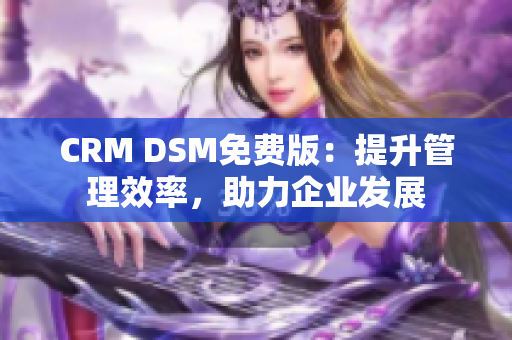 CRM DSM免費(fèi)版：提升管理效率，助力企業(yè)發(fā)展