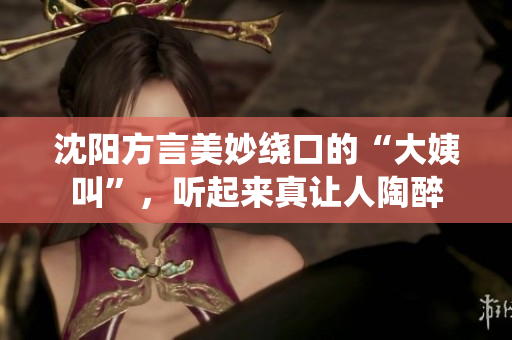沈陽方言美妙繞口的“大姨叫”，聽起來真讓人陶醉