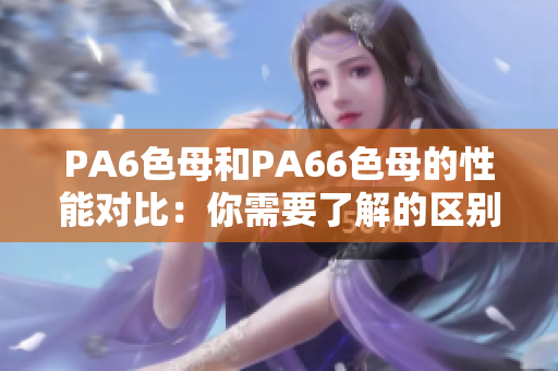 PA6色母和PA66色母的性能對(duì)比：你需要了解的區(qū)別