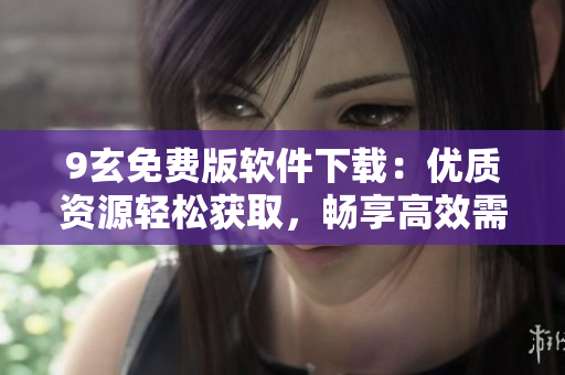 9玄免費(fèi)版軟件下載：優(yōu)質(zhì)資源輕松獲取，暢享高效需求解決