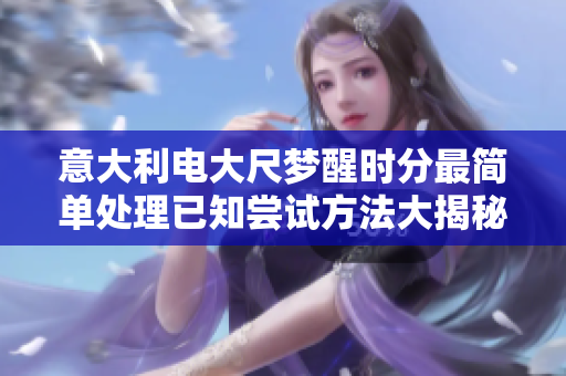 意大利電大尺夢醒時分最簡單處理已知嘗試方法大揭秘