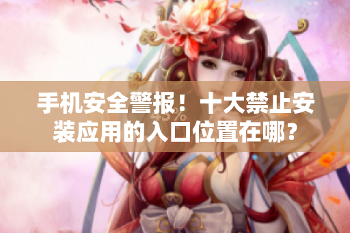 手機安全警報！十大禁止安裝應用的入口位置在哪？